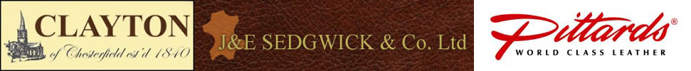 clayton, sedgwick & prittard leather logos