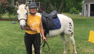 nancy Griffith and her horse, Snoopy